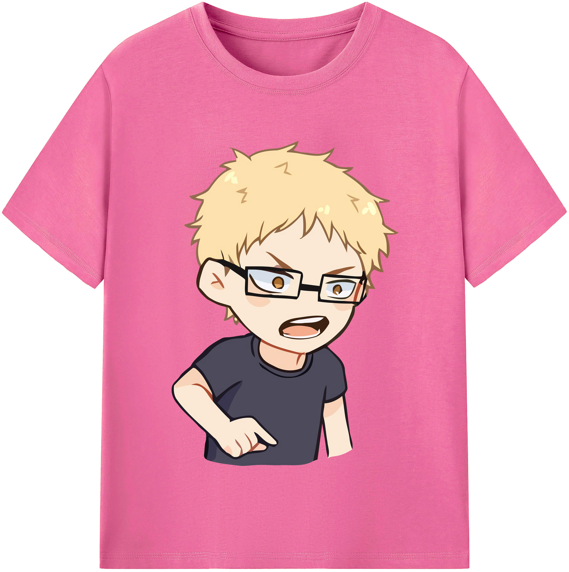 （画像用） ハイキュー!! Haikyu!! レディースカジュアルプリントTシャツ（綿100％）